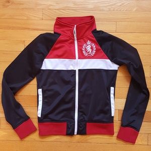 Ecko Unltd Boys Sweatsuit Jacket Black Red Medium